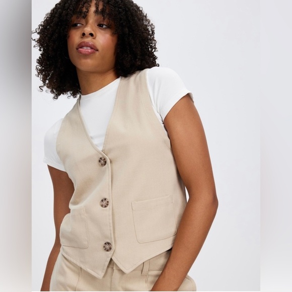 NEW BRIXTON - Retro Vest in Khaki Color - Picture 1 of 10